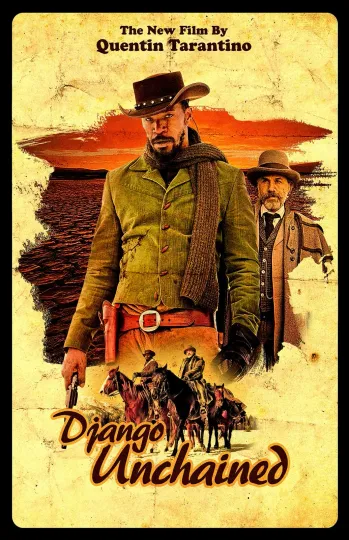 Django Unchained Movie Poster, Quentin Tarantino Premium Matte Vertical Posters