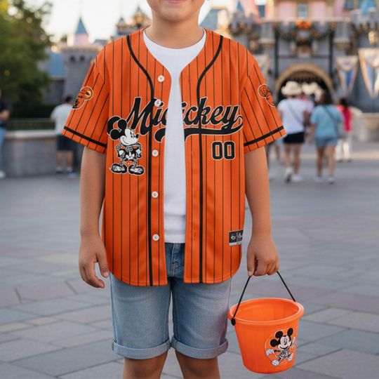Discover Personalized Mickey Halloween Baseball Jersey, Mickey Jersey Shirt