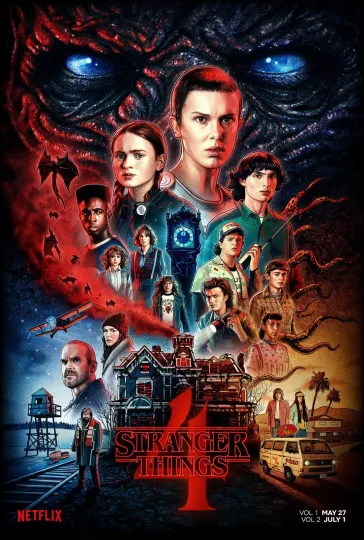Stranger Things Season 4 Poster , Premium Matte Vertical Poster