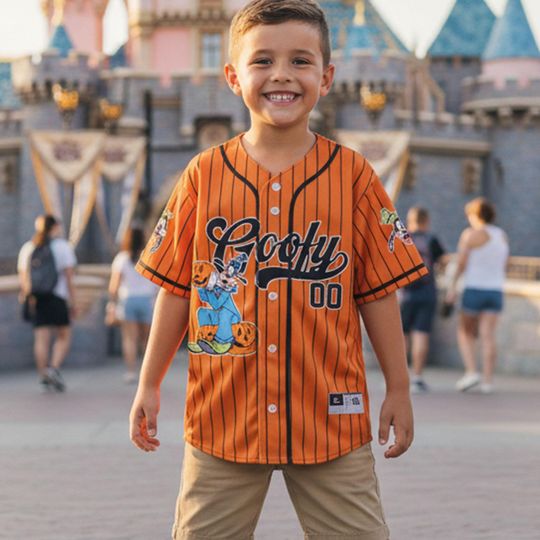 Personalize Goofy Halloween Baseball Jersey, Goofy Baseball Jersey Shirt