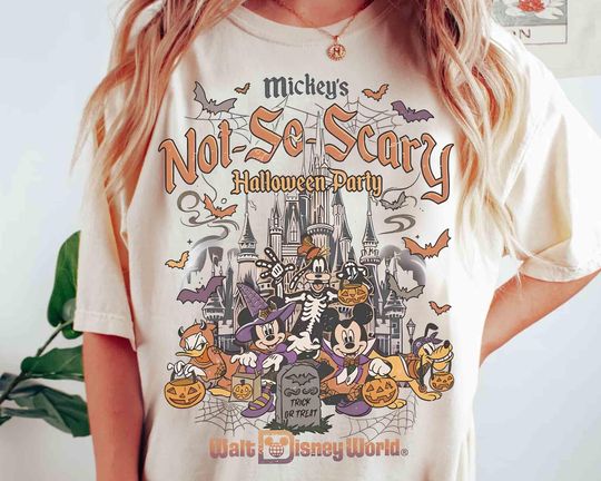 Discover Mickeys Not So Scary Halloween Party 2025 T-shirt, Mickey & Friends Skeleton Halloween, Disney Parks Halloween Trip, WDW Family Vacation