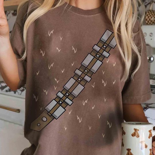 Discover Star Wars Chewbacca Halloween Costume T-shirt, Chewie Halloween Party Cosplay Tee, Galaxy's Edge Spooky Season Tee, WDW Halloween Trip Shirt