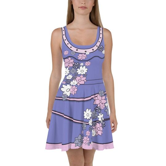 Discover Isabela Inspired Skater Dress – Fun Cartoon Style Casual Outfit for Women