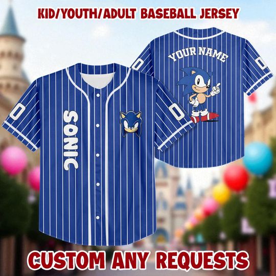 Discover Custom Disney Sonic Baseball Jersey Shirt