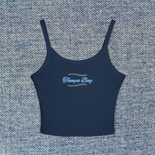 Discover Tampa Bay Baseball Cropped Tank Top TB Womens Spaghetti Strap Shirt Rays Player Top Jonathan Aranda Junior Caminero Jos Caballero MLB Shirt