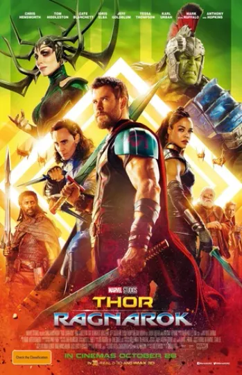 Discover Thor Ragnarok Movie Poster - Chris Hemsworth - Premium Matte Vertical Poster