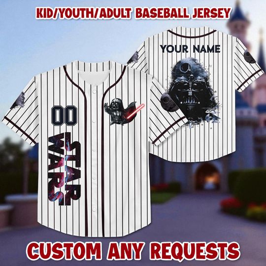 Discover Personalize Star Wars Baseball Jersey, Youth, Adult Disney Baseball Jersey Sports Cute Gifts For Fans Disney