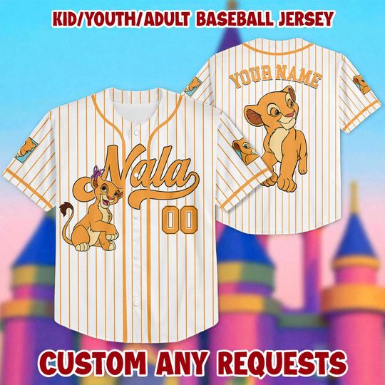 Discover Custom The Lion King Nala Baseball Jersey, Custom Baseball Jersey Uniform, Disney Baseball Fan Lover Gift