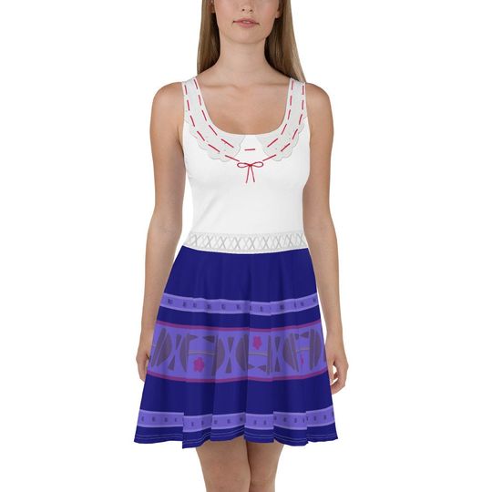 Discover Luisa Inspired Skater Dress – Fun Cartoon Style Casual Outfit for Women