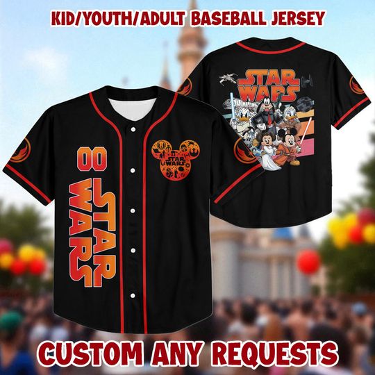 Discover Personalize Mouse Galaxy Baseball Jersey, Galaxy Movie Basketball Jersey, Magic Kingdom Baseball Team Outfit, Birthday Gift For Kids
