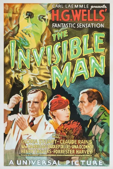 Discover The Invisible Man Movie Poster, Gloria Stuart Claude Rains Vertical Poster
