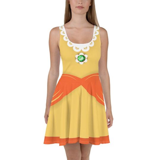 Daisy Princess Skater Dress – Fun Cartoon Style Casual Outfit for Women