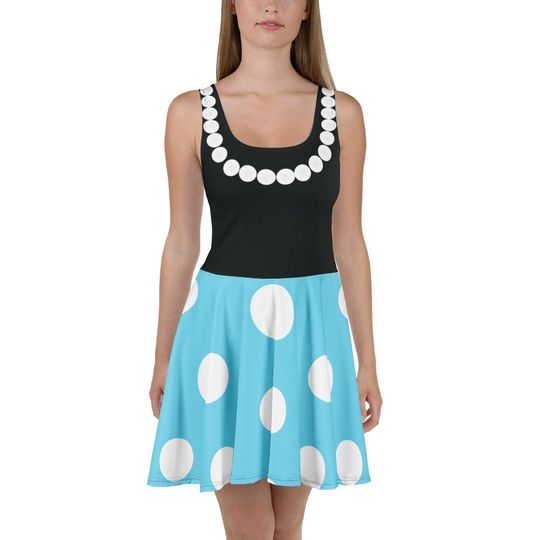 Discover The Railway Mouse Skater Dress – Fun Cartoon Style Casual Outfit for Women