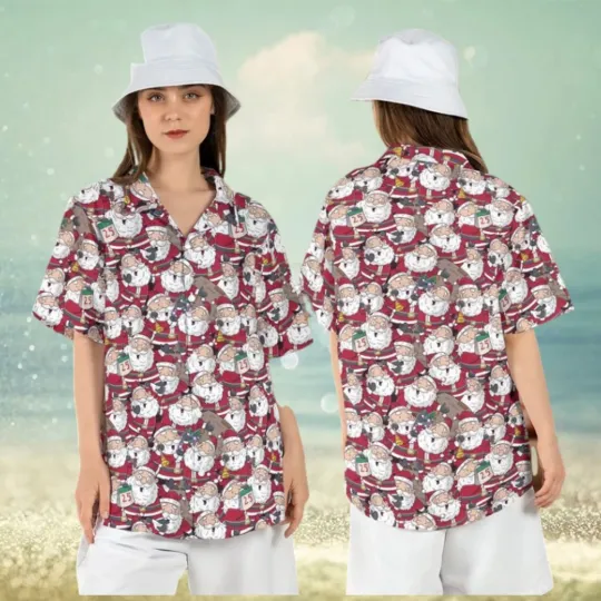 Discover Santa Claus Christmas Vibes Hawaiian Shirt