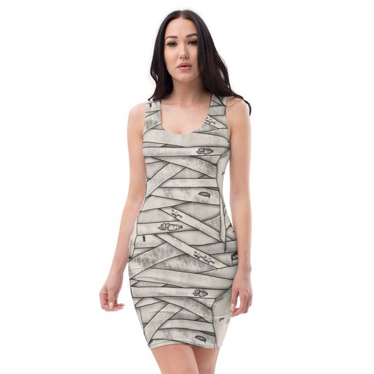 Discover Mummy Halloween Bodycon dress
