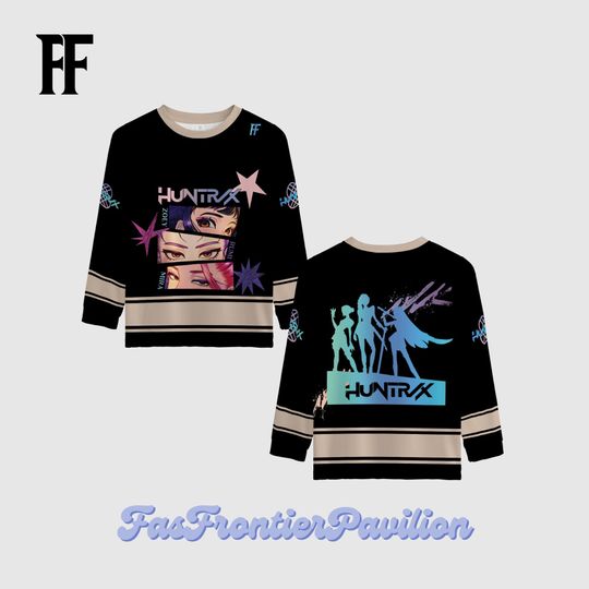 Discover Demon Hunters Young Hockey Jersey, Huntrix Girls T Shirt, Mira Rumi Joey Shirt, Demon Hunter Kids Shirt, Gift For Kpop Fan, Kpop Movie