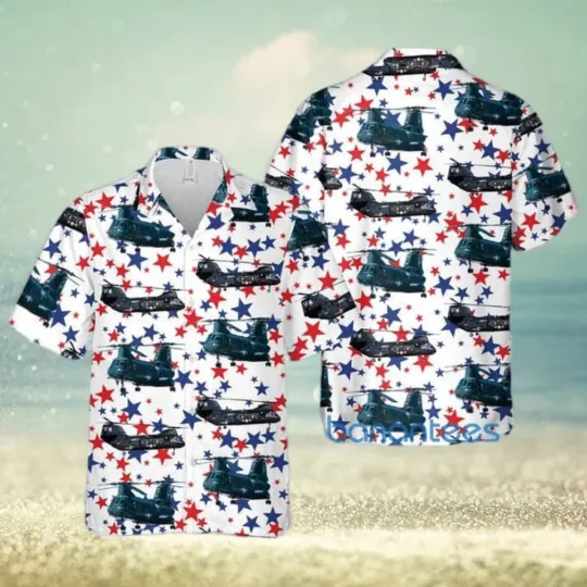 US Navy Boeing Vertol Knight Hawaiian Shirt