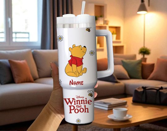 Discover Custom Winnie the Pooh Tumbler: Classic Pooh Inspired 40oz Metal Cup