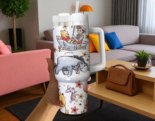 Discover Personalized Winnie the Pooh Tumbler: Classic Pooh Inspired 40oz Metal Cup
