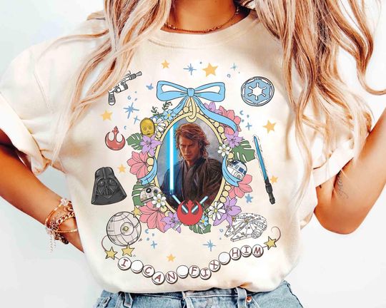 Coquette Bow Anakin Skywalker I Can Fix Him Shirt, Star Wars Darth Vader Tee, Episode Revenge of the Sith 20th, Jedi Lightsaber
