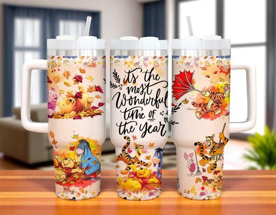 Discover Personalized Winnie the Pooh Tumbler: Classic Pooh Inspired 40oz Metal Cup