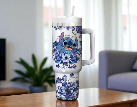Discover Custom Stitch 40oz Tumbler Disney Lilo and Stitch Stainless Steel Cartoon Cup Stitch Gift for Girls