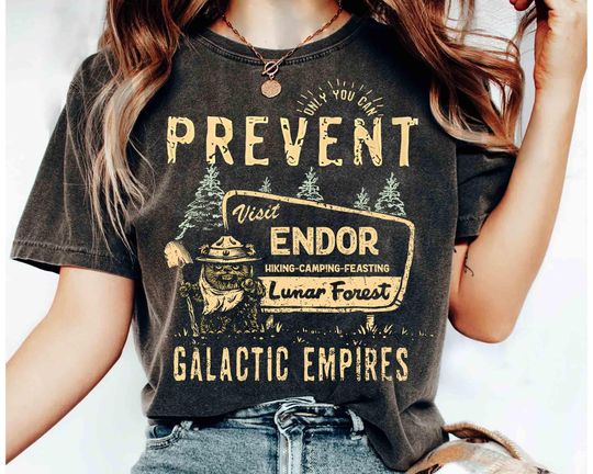 Retro Star Wars Ewok Bear Endor Only You Can Prevent Galactic Empires Shirt, Disney Hollywood Studios Trip, Galaxy's Edge Shirt, Ewok Bear
