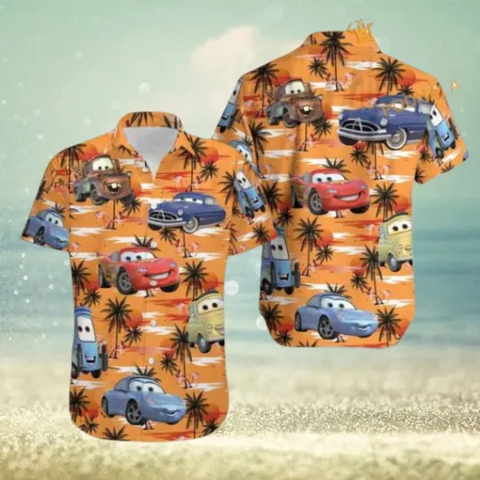 Discover Cars Themed Hawaiian Shirt, Disney Gift Ideas