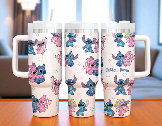 Discover Personalized Blue Alien 40oz Tumbler Cup Personalized Name Cup Cute Disney Inspired Girls Gift