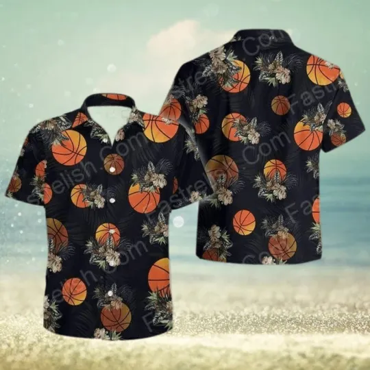 Black Hawaiian Basketball Shirt