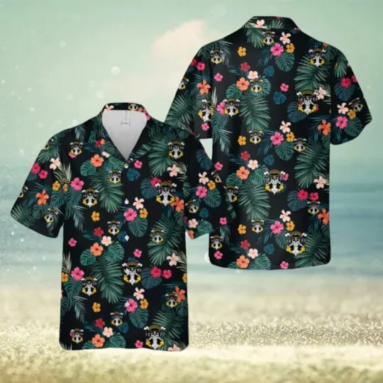 US Navy Chief Skull and Crossbones Hawaiian Shirt 1893