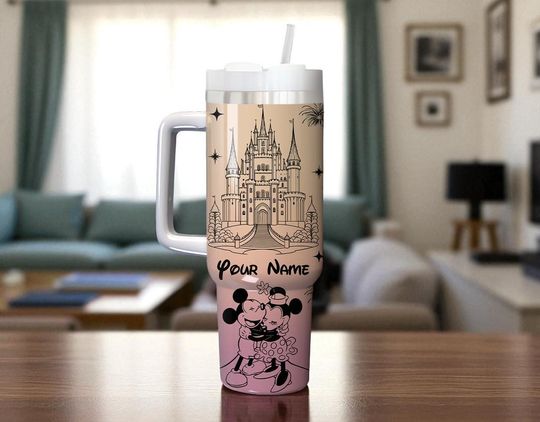 Discover Personalized Mickey and Friends 40oz Tumbler Disneyworld Drinkware Water Tumbler