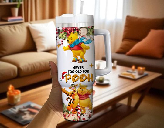 Discover Custom Winnie the Pooh Christmas 40oz Tumbler