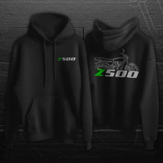 Discover Kawasaki Z500 & KZ500 1979-1981 - Motorcycle Hoodie Pullover for Riders