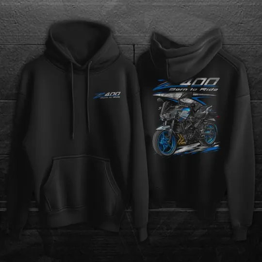 Discover Motorcycle Hoodie for Kawasaki Z400 2019-2024 Enthusiasts and Riders