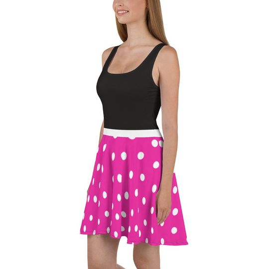 Discover Mrs Mouse Skater Dress – Fun Cartoon Style Casual Outfit for Women