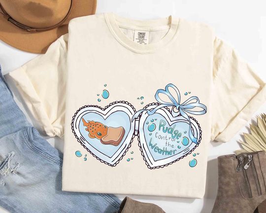 Discover Coquette bow Locket Lilo & Stitch Pudge The Fish Vintage T-shirt, Disney Pudge Controls the Weather Watercolor Tee, WDW Family 2025 Trip
