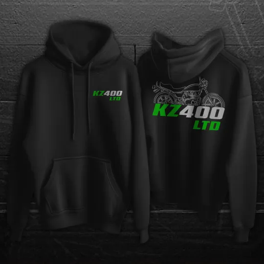 Discover Kawasaki Z400 & KZ400 S/J/F/D/B/G/M /GP 1974-1987 - Motorcycle Hoodie Pullover