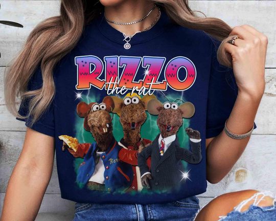 Discover Vintage Bootleg The Muppets Rizzo the Rat T-shirt, Retro Disney Rizzo Shirt, Funny The Muppets Tee, Disneyland family Trip 2025 T-shirt