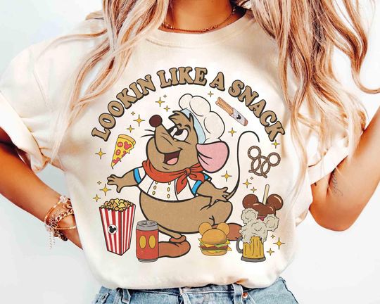 Discover Cute Cinde Gus Gus Mouse Looking Like A Snack Shirt, Disney EPCOT International Food & Wine Festival 2025 Tee, Walt Disney World Trip