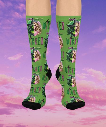 Perfect Gift for Wicked Fans  Good or Wicked Socks, Christmas Stocking Stuffer, Secret Santa Gift, Funny Holiday Present, BFF gift