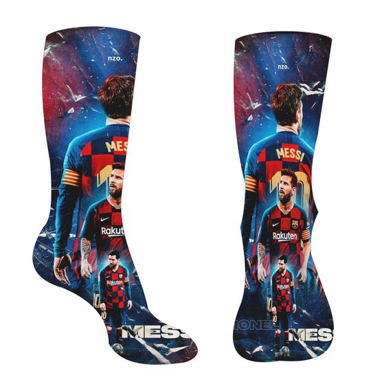 Discover Messi Print Football Socks Unisex Sports Socks
