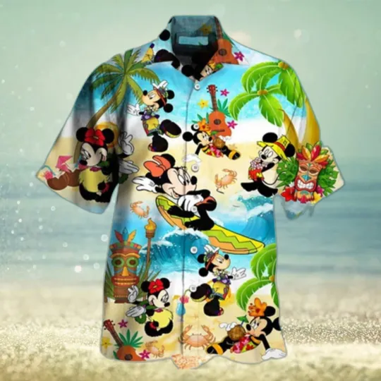 Discover Mickey Mouse Minnie Hawaiian Shirt for Disney Lovers