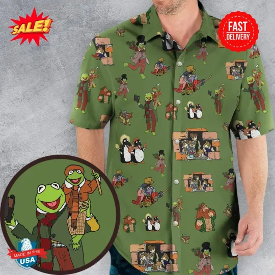 Discover The Muppet Christmas Carol Characters Hawaiian Shirt