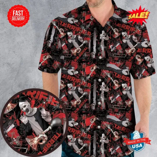 Discover Terrifier Sketchy Hawaiian Shirt