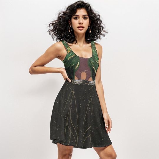 Agatha All Along Dress: Coven Green Witch Cosplay Costume