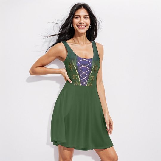 Winifred Sanderson Dress: Hocus Pocus Halloween Witch Costume