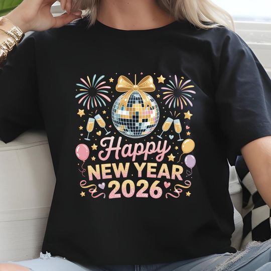 Discover Happy New Year 2026 Shirt, New Year Party Shirt, Hello 2026 Shirt, New Year Eve Shirt, 2026 Holiday Gift Shirt,  New Year Celebration Shirt