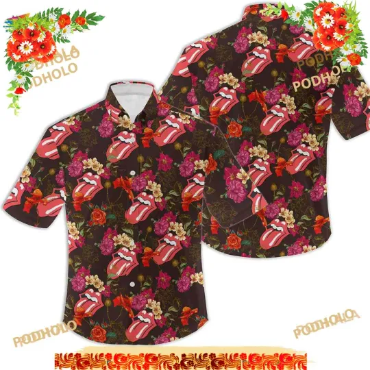Rolling Stones Hawaiian Shirt for Fans
