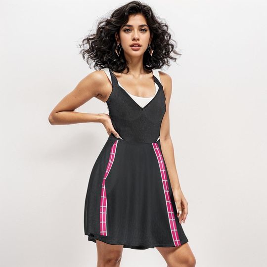 Spider-Gwen Cosplay Dress: Gothic Spidergirl Halloween Costume